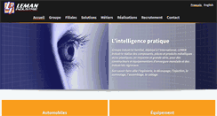 Desktop Screenshot of leman-industrie.com